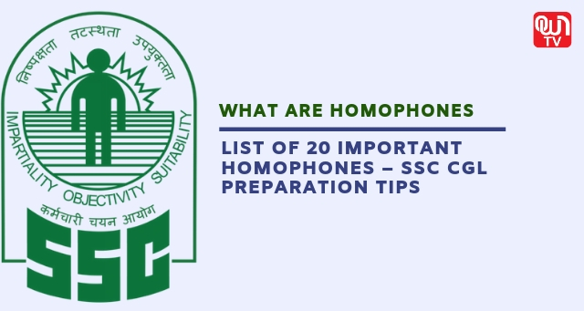 Ja spray tryk List of 20 Important Homophones – SSC CGL Preparation Tips - OwnTV