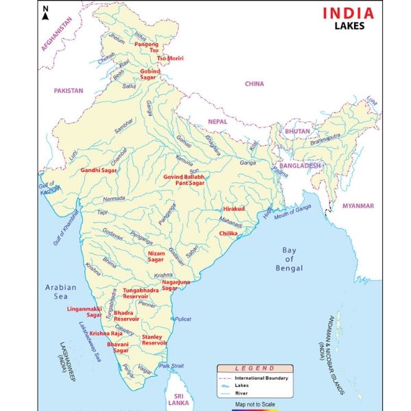 important lakes in india